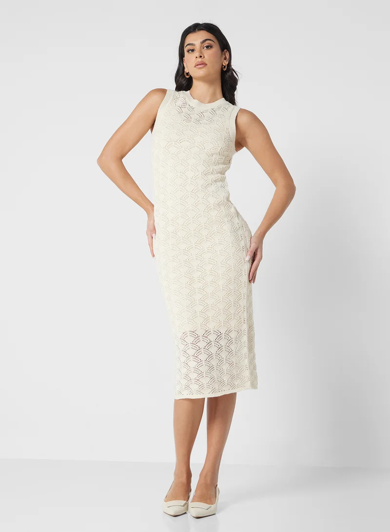 VERO MODA Sleeveless Crochet Dress