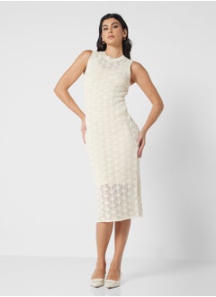 VERO MODA Crew Neck Calf Dress  - Image 4