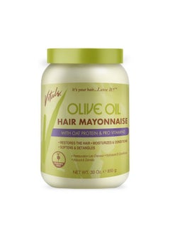 VITALE Vitale Olive Oil Hair Mayonnaise 30oz with Oat & Egg Protein and Vitamins - Good on Color & Thermal Treated Hair - for Dry & Damaged Scalp Men, Women & Kids -Moisturize and Condition  - Image 1