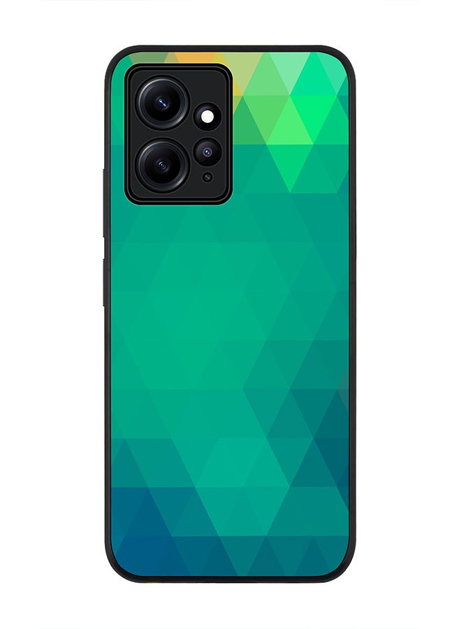 Stylizedd Rugged Black edge case for Redmi Note 12 4G Slim fit Soft Case Flexible Rubber Edges Anti Drop TPU Gel Thin Cover - Emerald Prism - Image 1