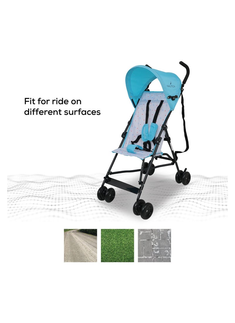 NAUTICA - Lightweight Buggy Stroller With Umbrella Canopy 3 To 36 Months Multicolor Rear Breaks  Shoulder Strap And More - Image 1