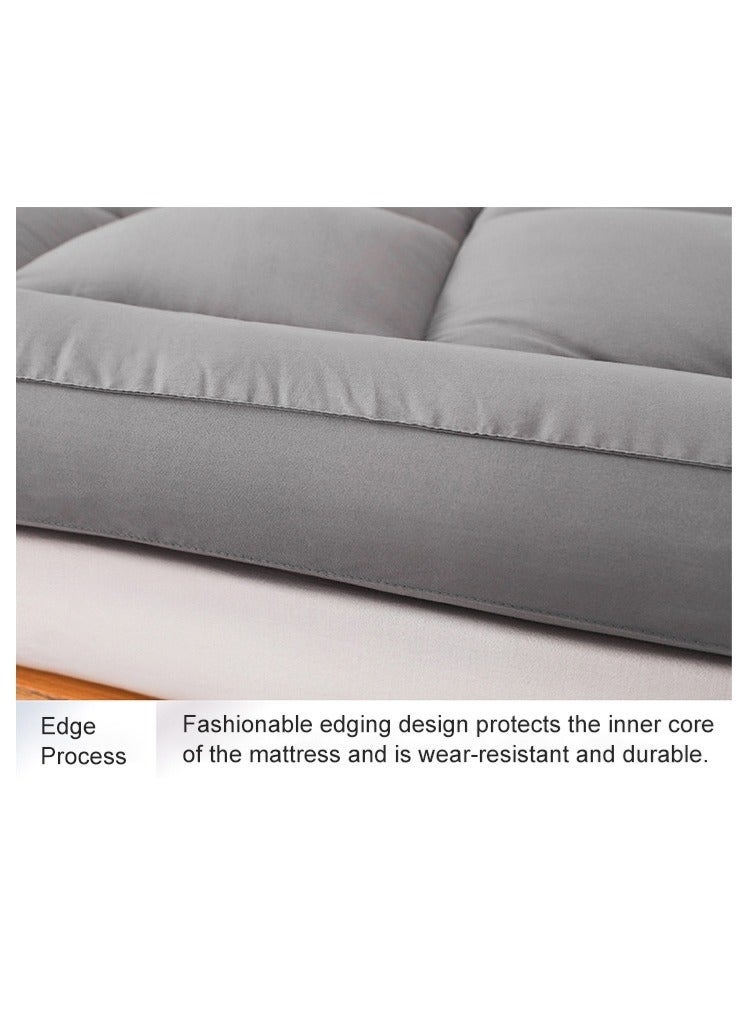 والالا مرتبة علوية قابلة للطي وقابلة للتنفس ورقيقة للغاية ومريحة من إسفنج الذاكرة ثلاثي الأبعاد، واقي مرتبة، وسادة مرتبة للسرير، مرتبة أرضية، وسادة مراتب للنوم (100*200 سم) - Image 3