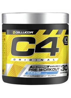 CELLUCOR C4 Original Explosive Pre-Workout - Icy Blue Raz - 30 Servings ...