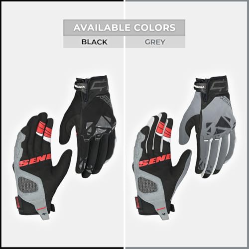 ViaTerra Roost Offroad Motorcycle Gloves - Trail Riding Gloves|SasTec CE Level 2 Knuckle Protectors|Superior Control & Unmatched Grip|Touch Screen Friendly Riding Gloves (Black, 2XL) - Image 3