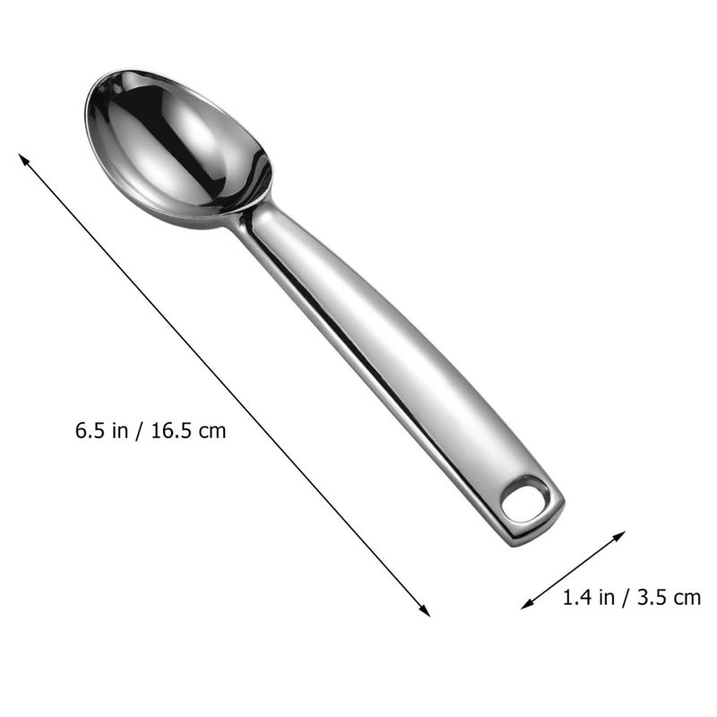 Zinc Alloy Ice Cream Scoop Multi Functional Muffin Spoon With Hanging Hole - Image 3