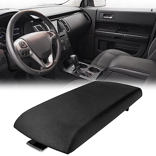 GPLUS G-PLUS Armrest Center Console Lid Cover Compatible with Ford Flex 2013-2017 Black EA8Z7406024AA, DA8Z7406024AA, FA8Z7406024AA - Image 1
