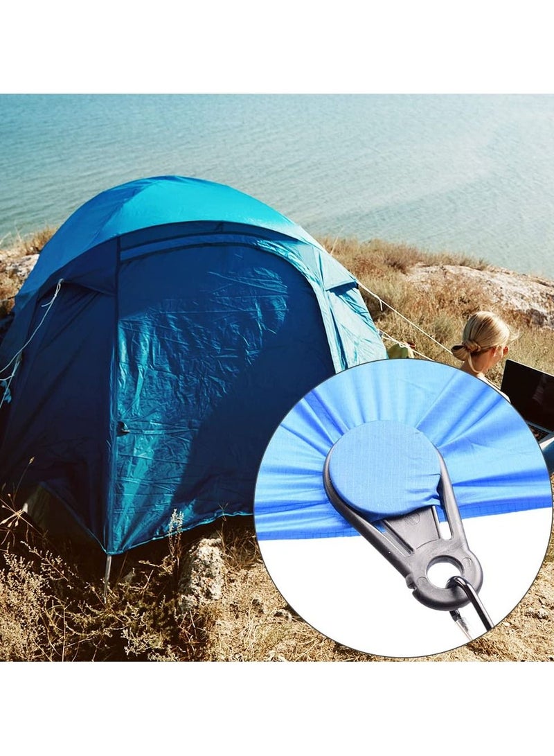 SYOSI 20 قطعة مشابك بلاستيكية لقماش الظل، مشبك تثبيت لقماش الظل، مشبك بلاستيكي لتثبيت الشادر، شبكة مضادة للطيور، شبكة حديقة - Image 3