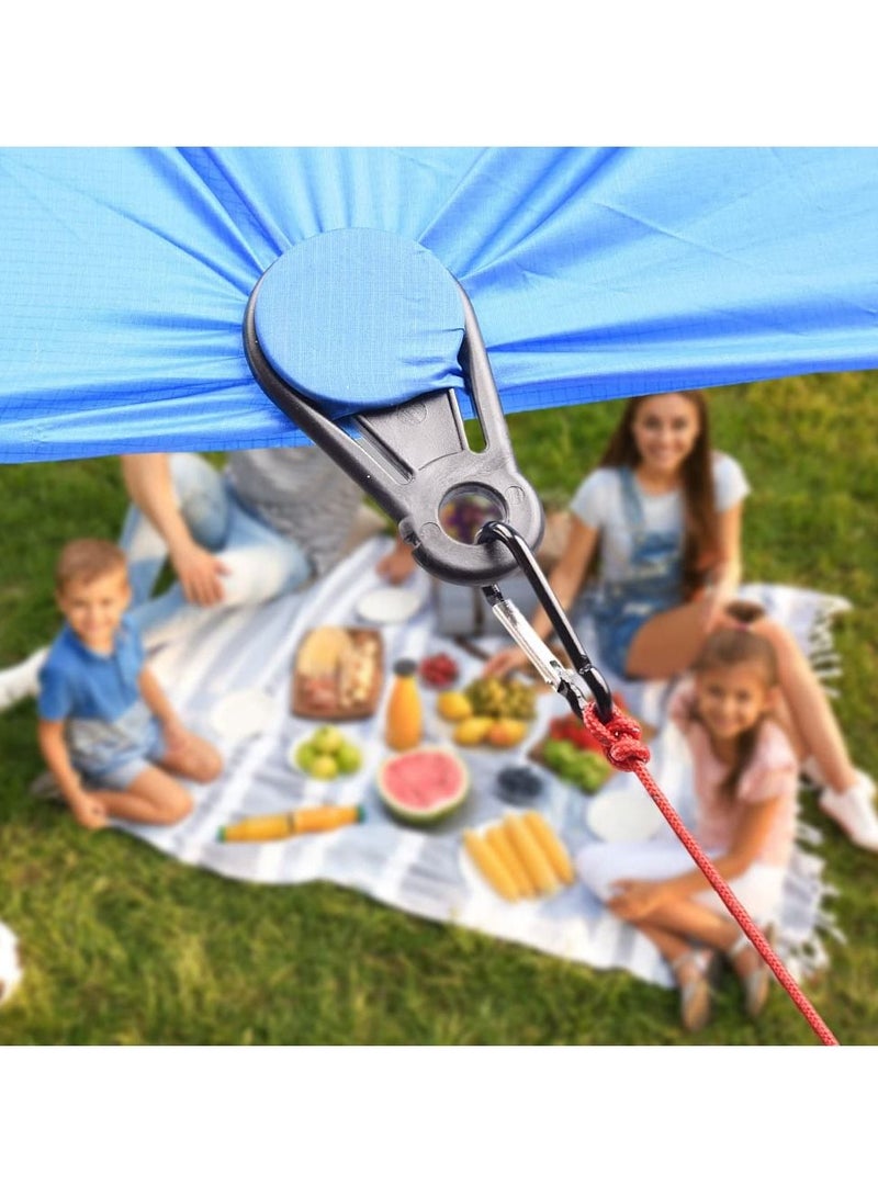 SYOSI 20 قطعة مشابك بلاستيكية لقماش الظل، مشبك تثبيت لقماش الظل، مشبك بلاستيكي لتثبيت الشادر، شبكة مضادة للطيور، شبكة حديقة - Image 2