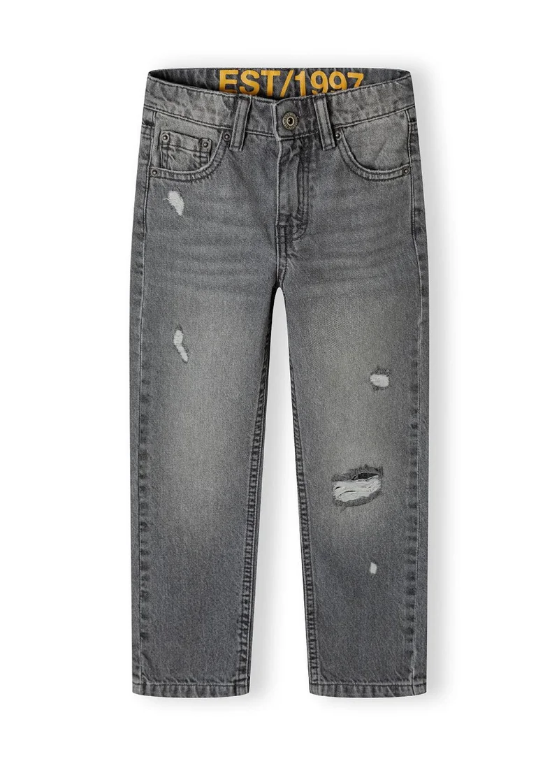 MINOTI Teen Boys Denim Jeans with Distressed Detail and Print