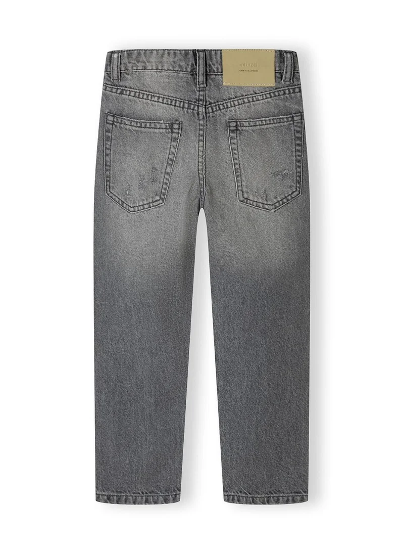 MINOTI Teen Boys Denim Jeans with Distressed Detail and Print