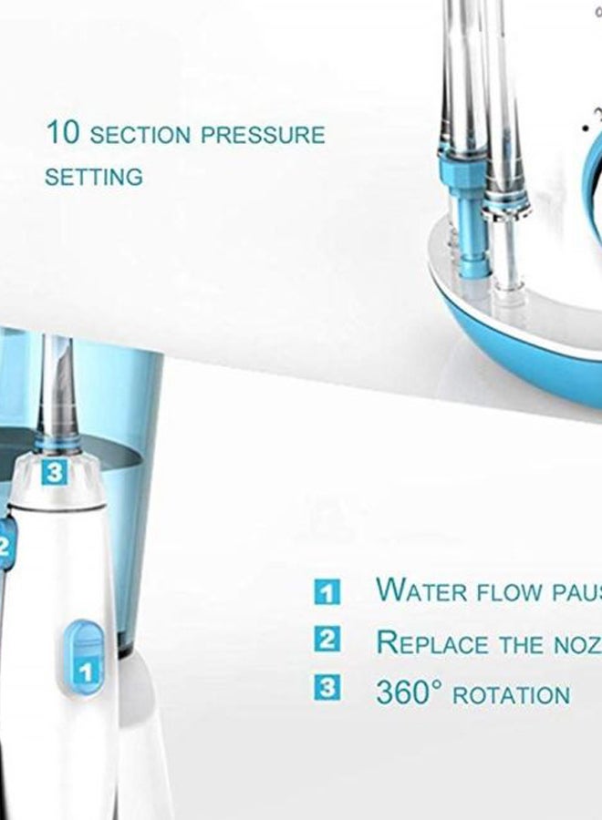 waterpulse Oral Irrigator Water Jet Pick Dental Floss Blue/White - Image 3