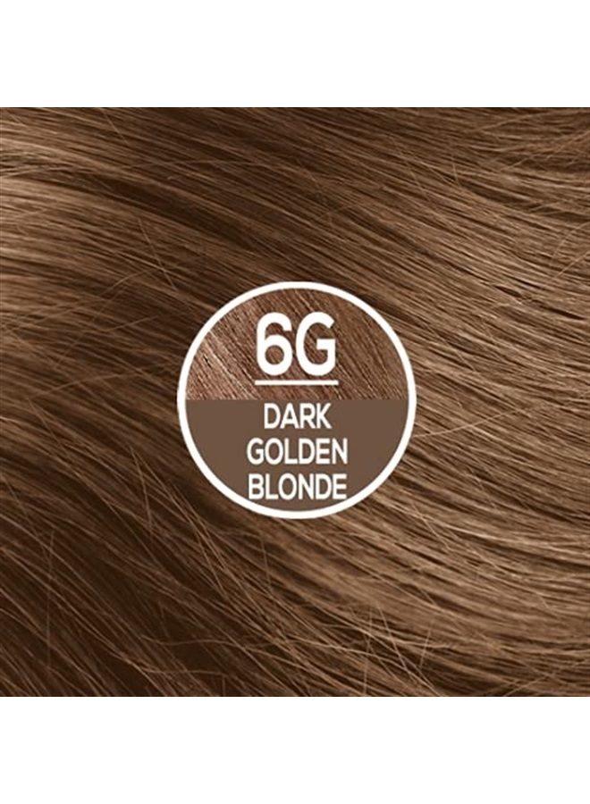 NATURTINT صبغة شعر دائمة 6G بلون أشقر ذهبي داكن (عبوة من 6) ، خالية من الأمونيا ، نباتية ، خالية من القسوة ، تغطية تصل إلى 100% للشيب ، نتائج تدوم طويلاً - Image 2