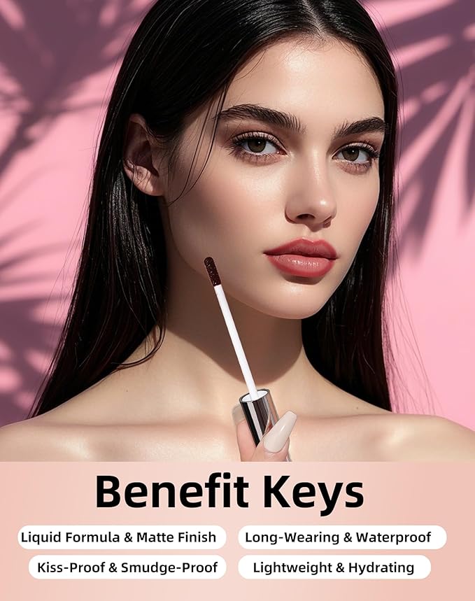 KIMUSE Peel Off Lip Liner Stain Lip Tint Stain Peel Off Long Lasting Waterproof Liptint Peel Off Highly Pigmented Color Matte Finish Lipstick Lipstain - Image 3