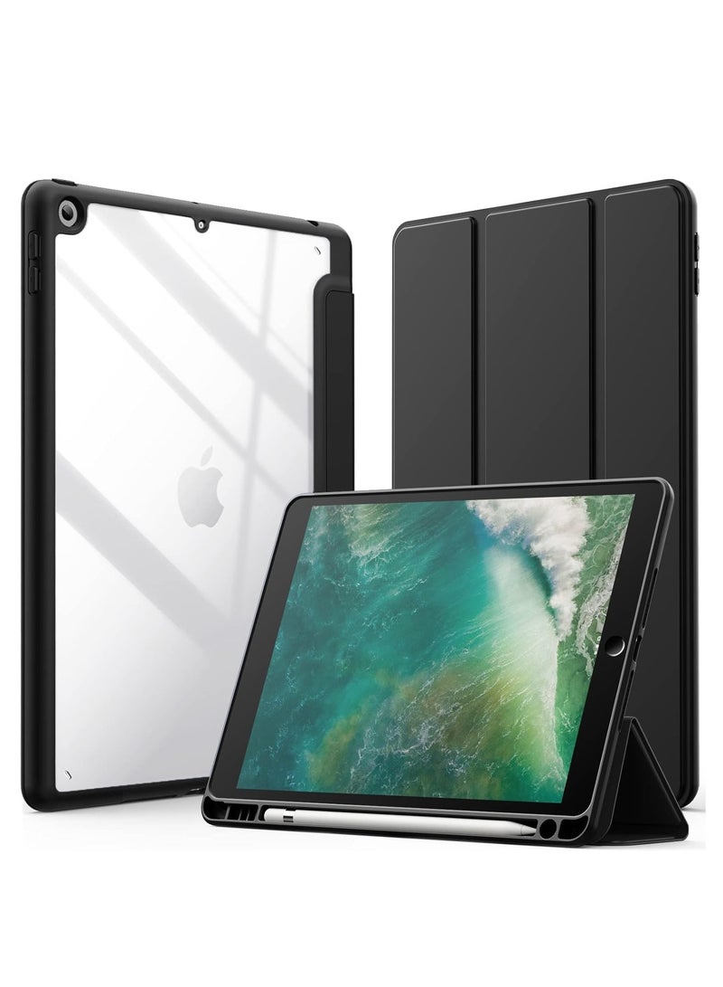 EVO iPad 6th/5th Generation Case (9.7-inch, 2018/2017), iPad Pro 9.7 inch 2016, iPad Air 2nd/1st Gen, Shockproof Bumper Back Cover with Built-in Pencil Holder, Auto Sleep/Wake Black  - Image 1
