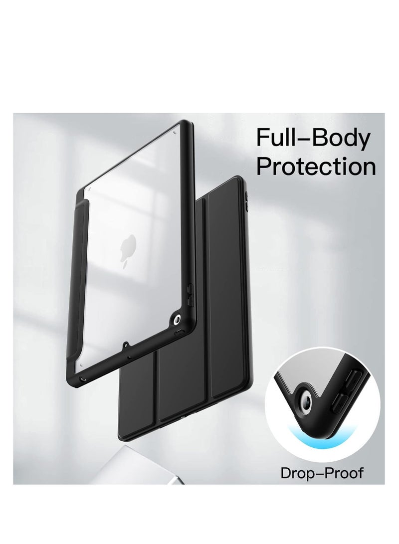 EVO iPad 6th/5th Generation Case (9.7-inch, 2018/2017), iPad Pro 9.7 inch 2016, iPad Air 2nd/1st Gen, Shockproof Bumper Back Cover with Built-in Pencil Holder, Auto Sleep/Wake Black  - Image 2
