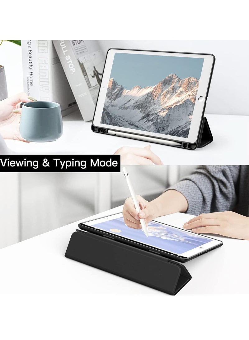 EVO iPad 6th/5th Generation Case (9.7-inch, 2018/2017), iPad Pro 9.7 inch 2016, iPad Air 2nd/1st Gen, Shockproof Bumper Back Cover with Built-in Pencil Holder, Auto Sleep/Wake Black  - Image 4