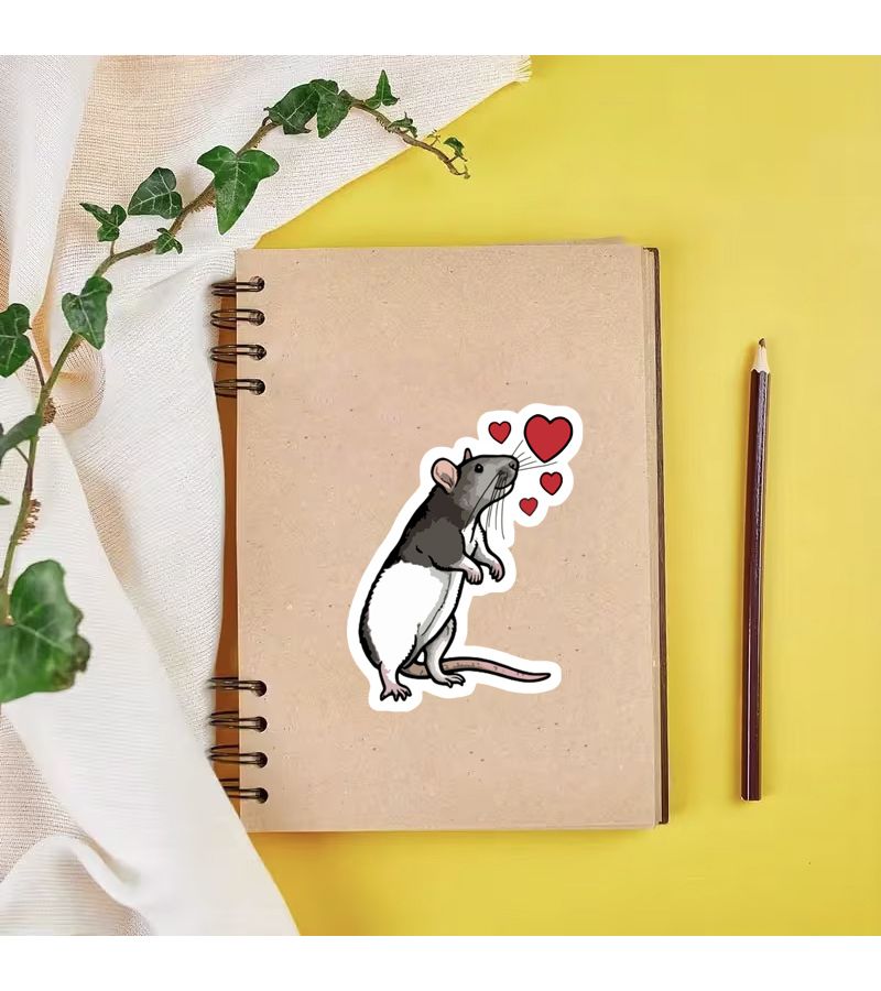 1pc Scratch Resistant Mouse Sticker For Laptop Motorcycle Guitar Car - Image 3