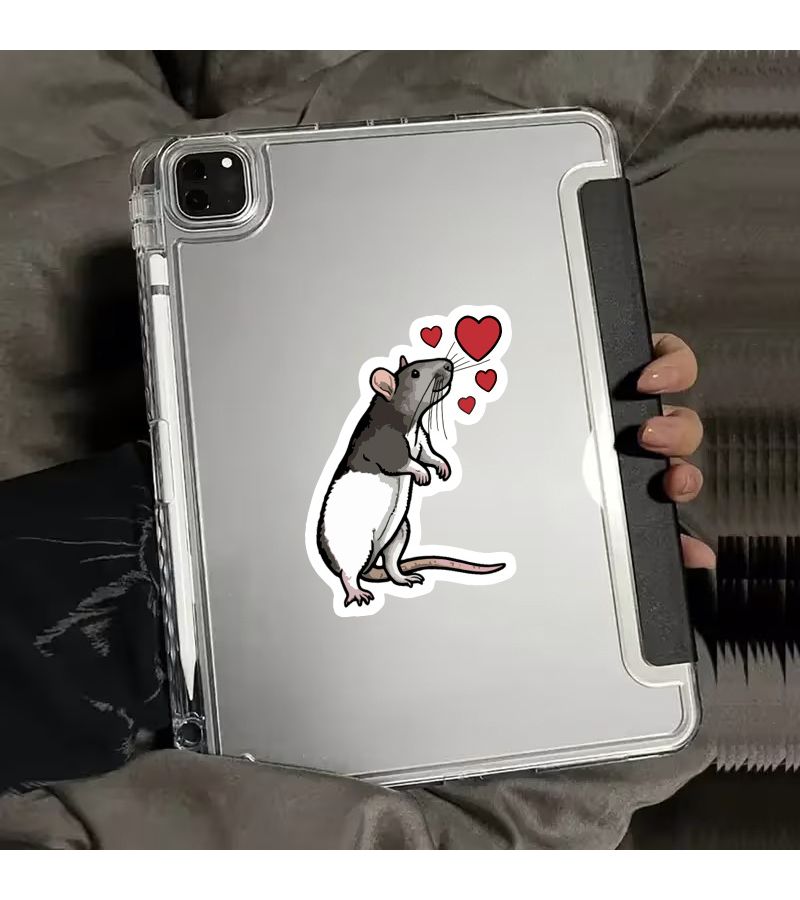 1pc Scratch Resistant Mouse Sticker For Laptop Motorcycle Guitar Car - Image 2