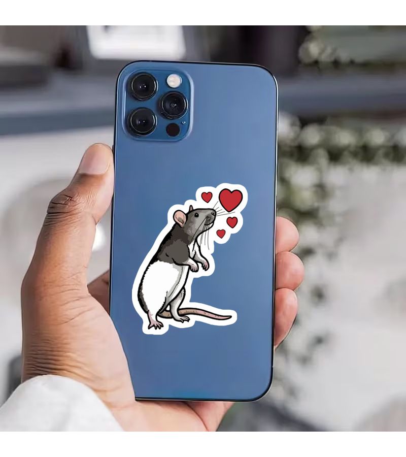 1pc Scratch Resistant Mouse Sticker For Laptop Motorcycle Guitar Car - Image 4