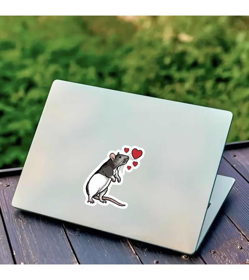 1pc Scratch Resistant Mouse Sticker For Laptop Motorcycle Guitar Car - Image 5