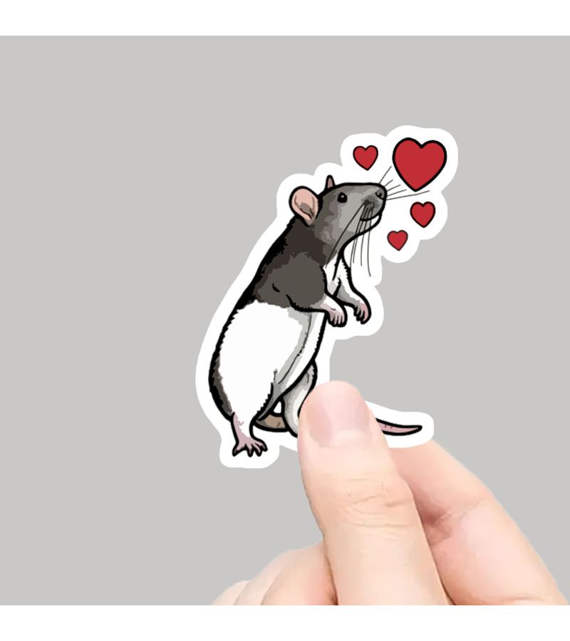 1pc Scratch Resistant Mouse Sticker For Laptop Motorcycle Guitar Car - Image 1