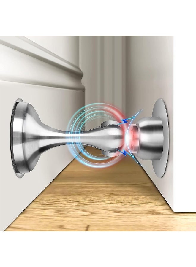 VIUAUAX Magnetic Door Stoppers,No Drilling Door Stop，Door Stop Wedge,Ainless Steel Door Stops For Wall And Floor Mounting.（1 Pack） - Image 1