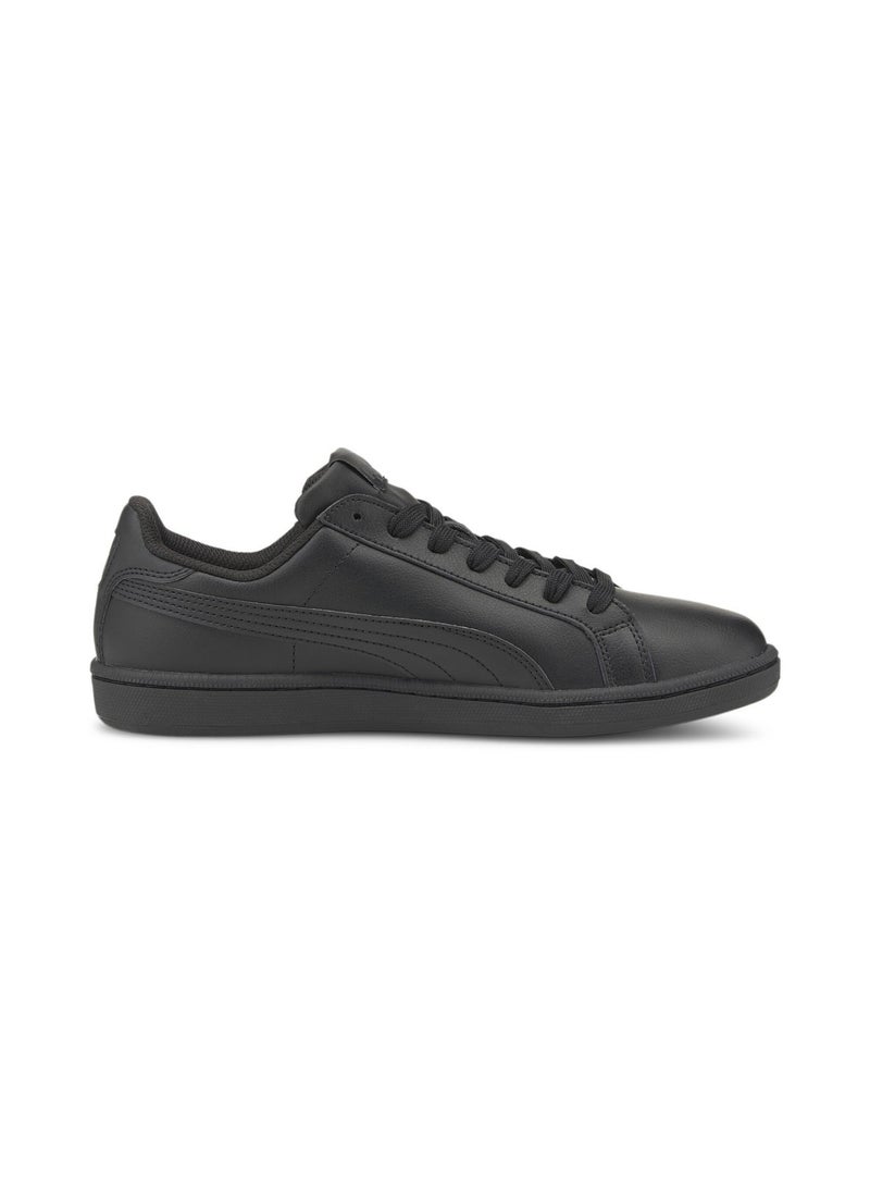 PUMA Smash Leather Unisex Black Casual Sneakers - Image 2