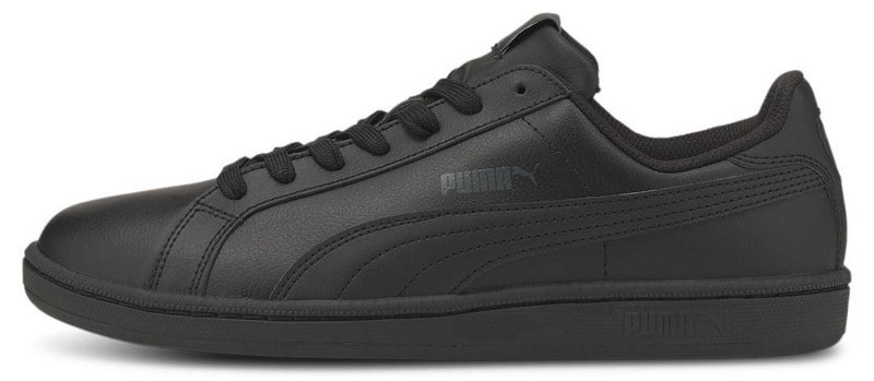 PUMA Smash Leather Unisex Black Casual Sneakers - Image 1