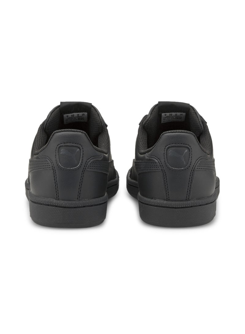PUMA Smash Leather Unisex Black Casual Sneakers - Image 3