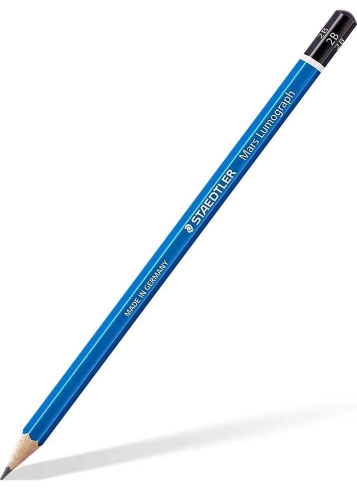 STAEDTLER - Mars Lumograph Graduated Pencil 2b Single 100-2B - Image 1