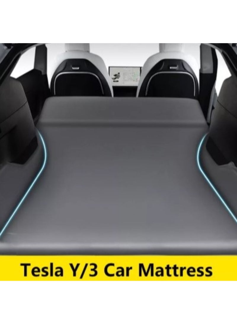 Generic Automatic Inflatable Mattress Car Travel Air Bed For Tesla Model Y and Model 3 Camping Bed Cot Multi-functional Car Trunk Sleeping Mat - Image 1
