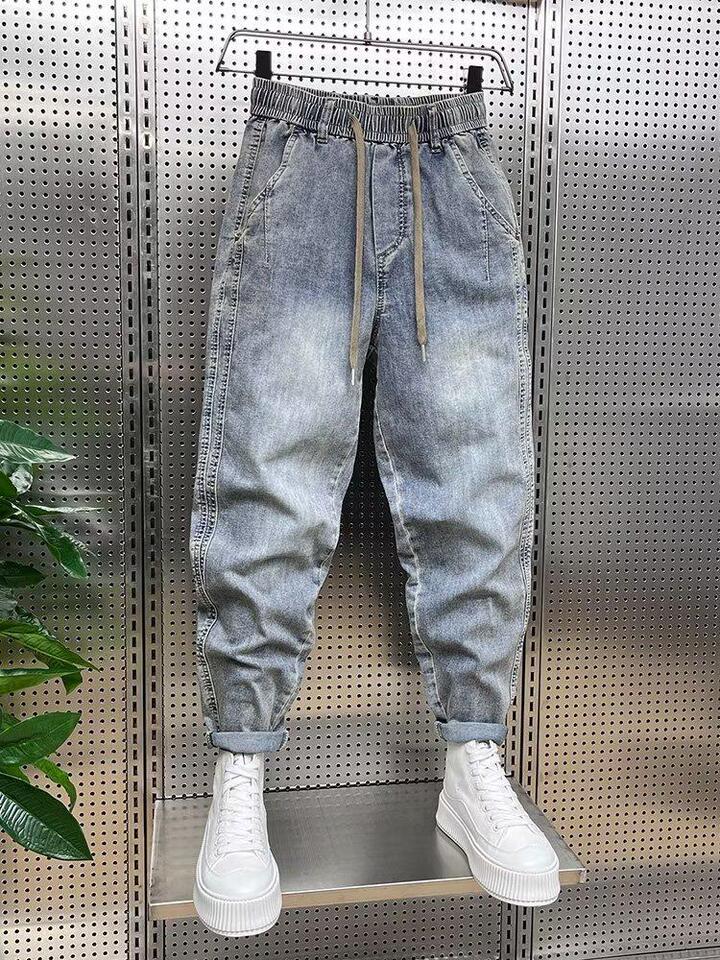 Unisex Classic Denim Jeans Loose Fit Daily Outdoor Wear - Image 5