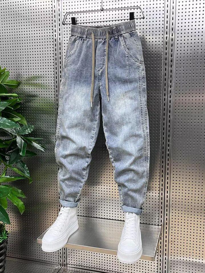 Unisex Classic Denim Jeans Loose Fit Daily Outdoor Wear - Image 4
