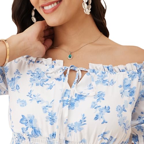 Rare Women's Regular Fit Fit and Flare Dress (EP7546C_White L) - Image 5