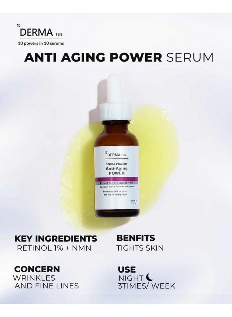 ديرما تن ديرما باورز سوذينج باور ريتينول 1% + 3 فيتامينات + حمض الهيالورونيك 30 مل - Image 5