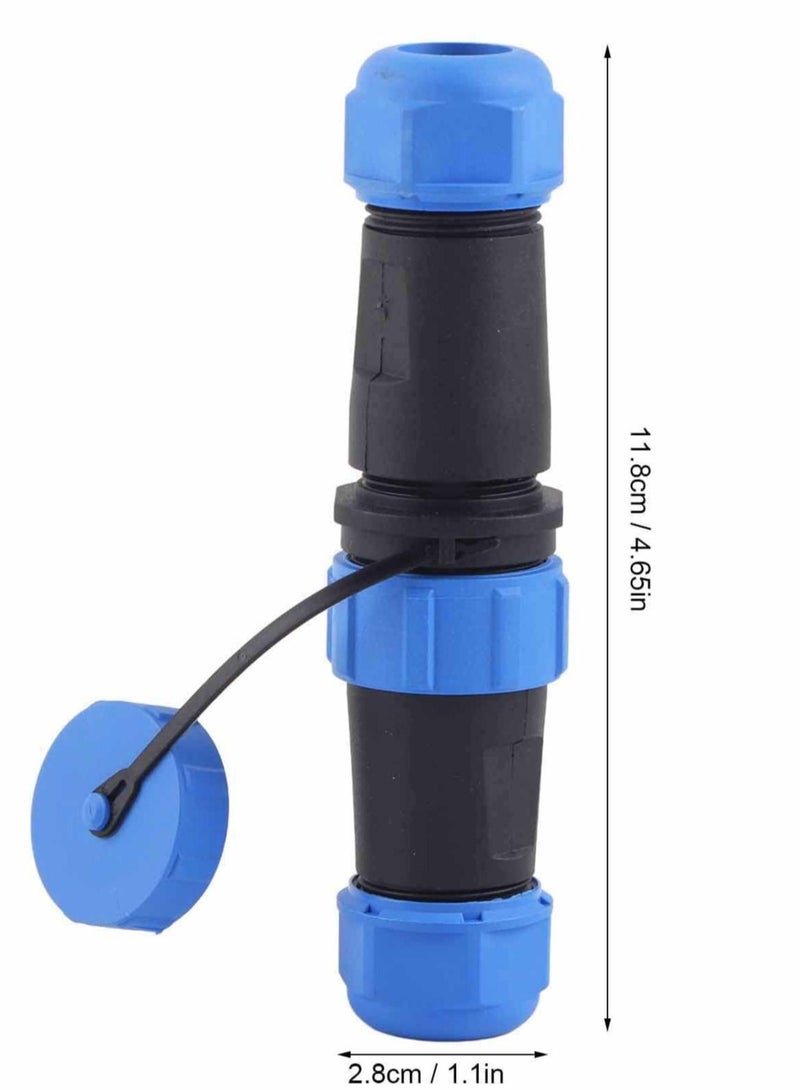 Plastic Aviation Plug Socket Outdoor Lighting Waterproof SP21 IP68 Cable InLine Connector 5 Pin - Image 3