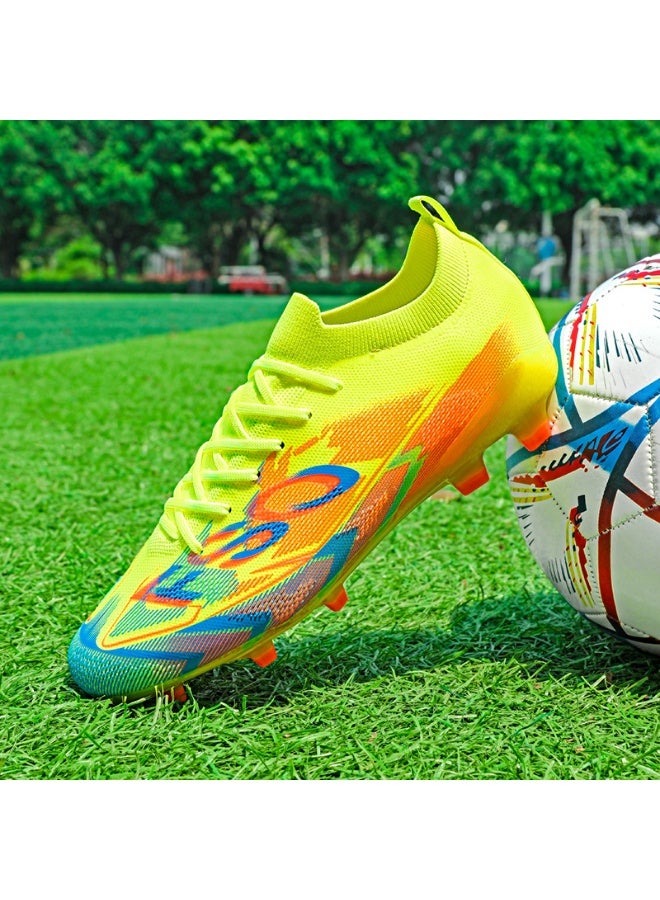 Men Kids Fashion Soccer Shoes Cleats Team Sports Training TF/FG Turf Firm Comfort High-top Football Shoes Outdoor - Image 5