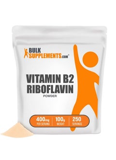 Riboflavin Powder (Vitamin B2) Vitamin B Supplement For Energy Support Unflavored Gluten Free 400Mg Per Serving (100 Grams 3.5 Oz)