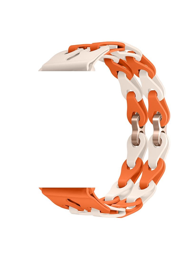 Y&D For Apple 42/44/45/49mm Fashion Hollow Silicone Bracelet Strap - Image 1