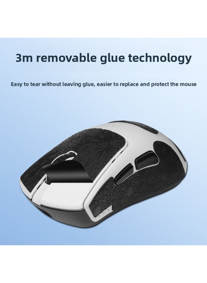 Suitable For Aspen G04 Mouse Anti-slip Sticker G04L Sticker Small Hand Mouse Sweat-absorbent Protective Film Palm Back Sticker-Color:[half Pack] Red Print? Comes With Cleaning Cotton
