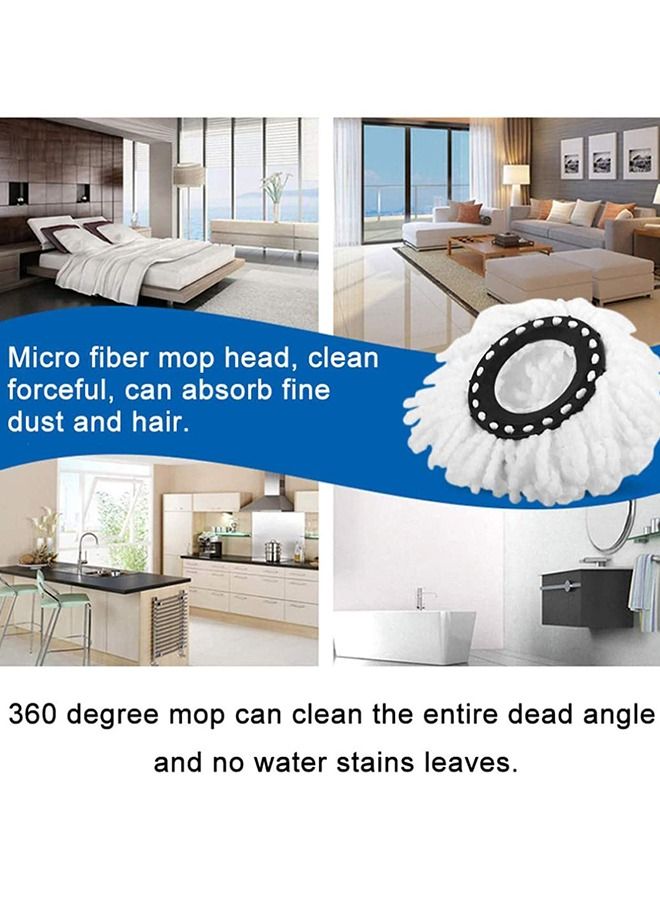 HomarKet 360 Degree Replacement Microfiber Spin Mop Heads Bucket Home Cleaner - 5 Pieces  - Image 5