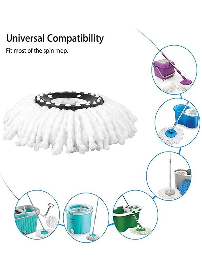 HomarKet 360 Degree Replacement Microfiber Spin Mop Heads Bucket Home Cleaner - 5 Pieces  - Image 4