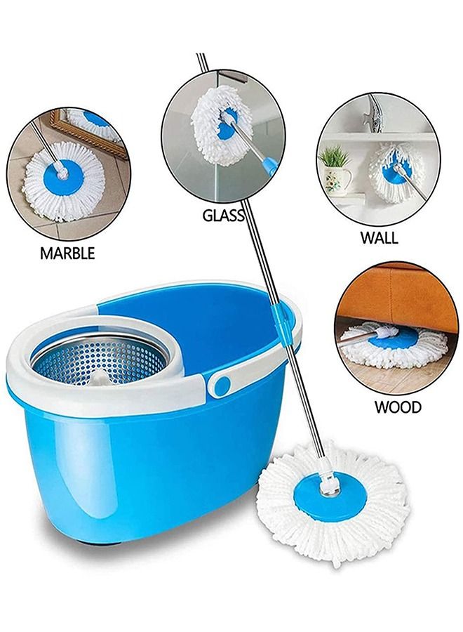 HomarKet 360 Degree Replacement Microfiber Spin Mop Heads Bucket Home Cleaner - 5 Pieces  - Image 2