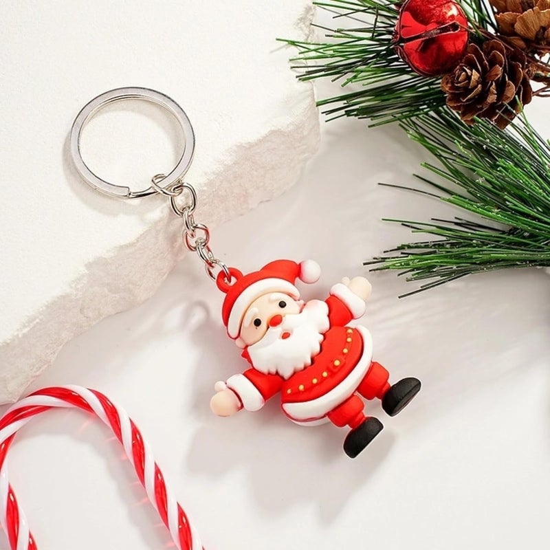 ARTLABEL Cute Keyring Key Chain For Kids Boys Girls & Children Best for Birthday Return Gifts (Santa (Pack of 24)) - Image 4