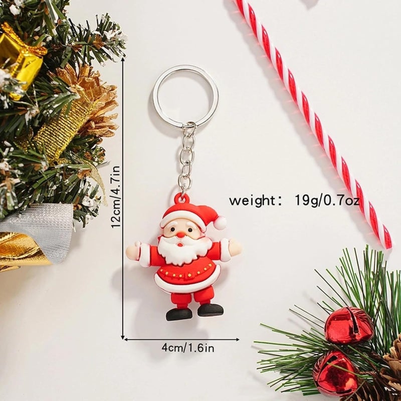 ARTLABEL Cute Keyring Key Chain For Kids Boys Girls & Children Best for Birthday Return Gifts (Santa (Pack of 24)) - Image 5