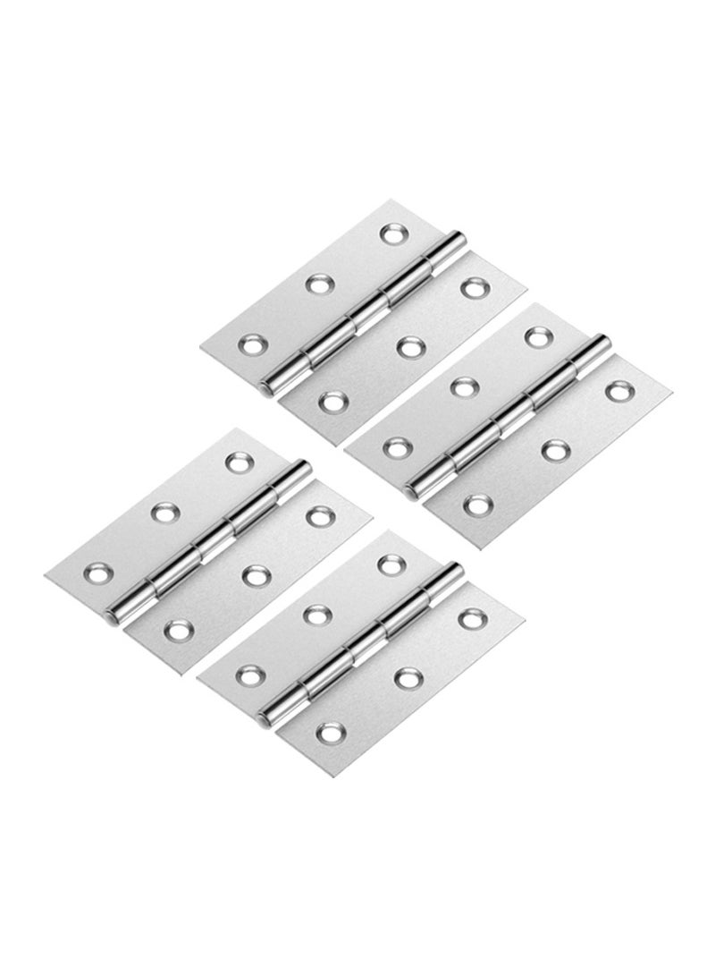 Generic Duravel Cabinet Hinge Metal Hinges Door Hinge Folding Butt Hinges for Cupboard Cabinet Windows Door with Screws (Pack-Of 4, 3 INCH)  - Image 2
