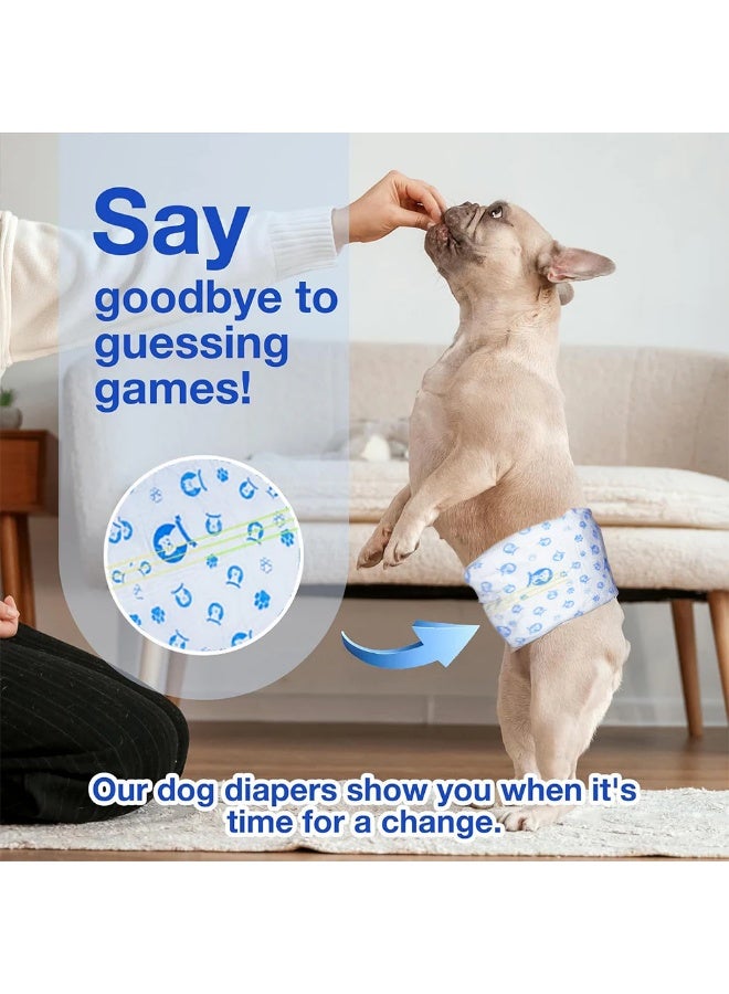 حافظ على جفافك - حفاضات الكلاب الذكورية للاستخدام مرة واحدة (عبوة من 12 قطعة) - Image 2