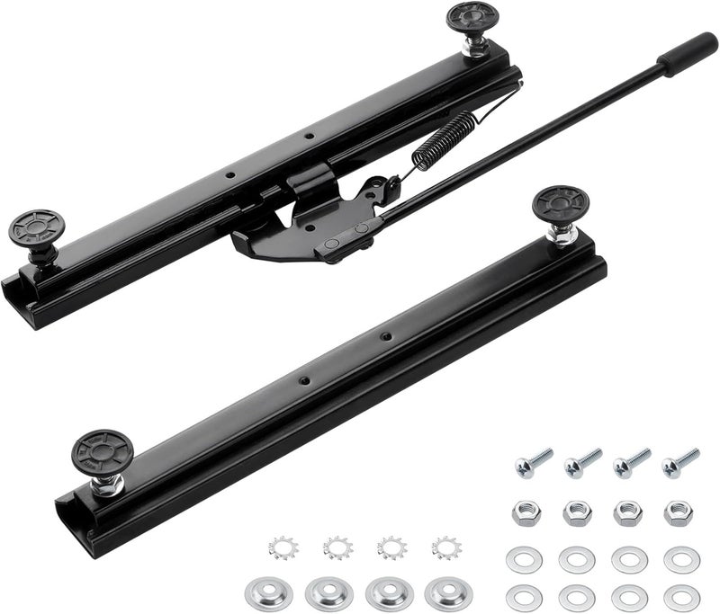 Racewill Seat Slider, Seat Track Assembly Kit with Hardware for Go Kart and Bucket Seats - Image 1