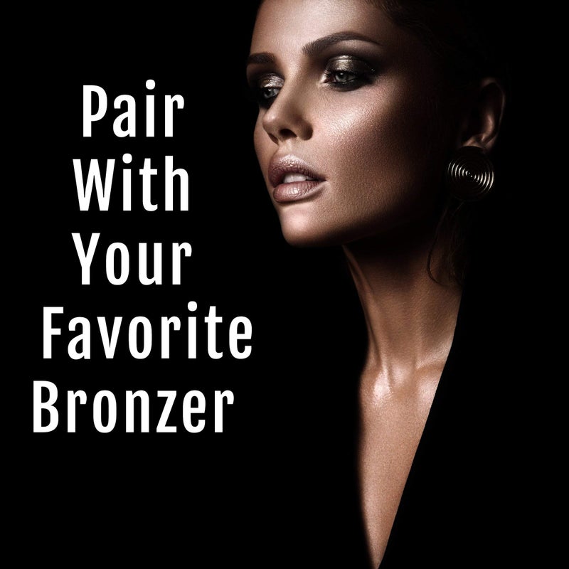 BaeBlu Organic Highlighter Makeup Powder, Diamond Dust - Talc-Free, Lightweight & Vegan Shimmer Highlighter for Radiance on Face, Body & Collarbone - No Paraben, Cruelty-Free, Made in USA - Image 4