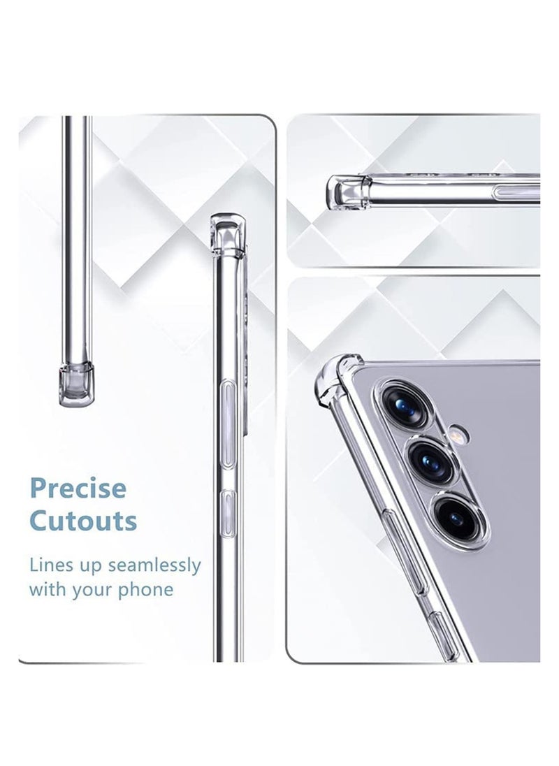 Techie Samsung Galaxy A35 TPU Bumper Corner Case with Camera Lens Protection Transparent Protective Back Cover  - Image 2